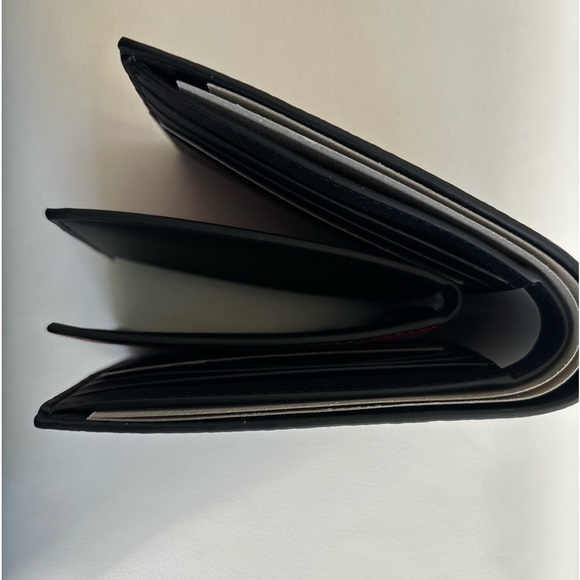 NWT Coach 3 In 1 Wallet In Signature Canvas F41346 Black/Red - Picture 3 of 10